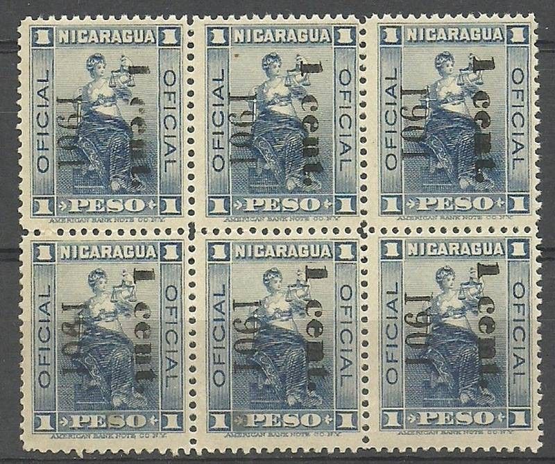 Znaczek Nikaragua 1901 Mi die 118 Czyste **