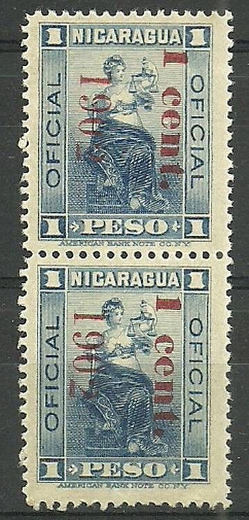 Znaczek Nikaragua 1902 Mi die122 Czyste **