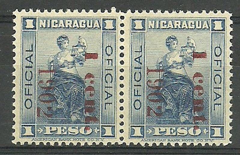 Znaczek Nikaragua 1902 Mi die 122 Czyste **
