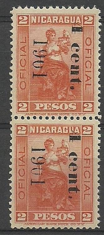 Znaczek Nikaragua 1901 Mi die 120 Czyste **