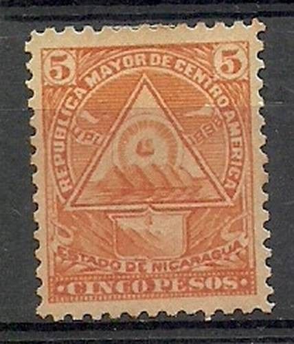 Znaczek Nikaragua 1898 Mi 108y Z podlepką *
