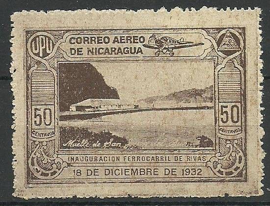 Znaczek Nikaragua 1932 Mi 598 Z podlepką *