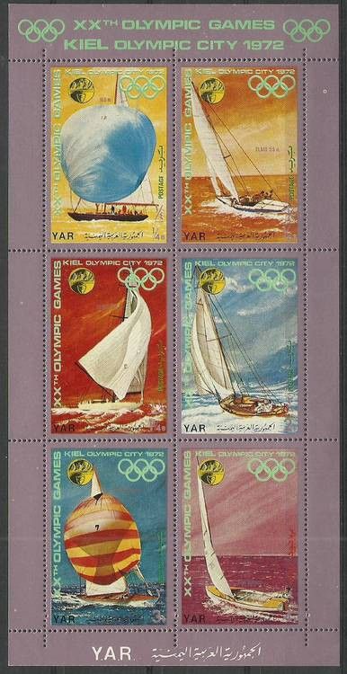 Znaczek Jemen Północny 1971 Mi ark 1426-1431 Czyste **
