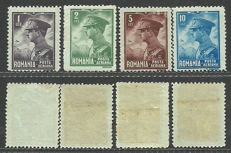 Znaczek Rumunia 1930 Mi 389-392 Z podlepką *
