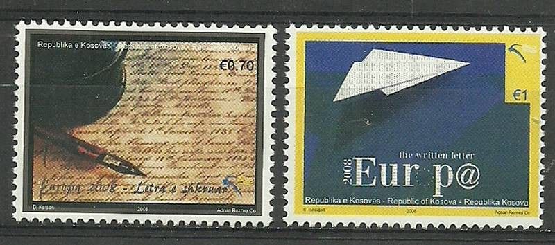 Znaczek Kosowo 2008 Mi 102-103 Czyste **