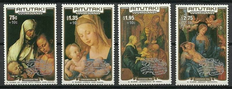 Znaczek Aitutaki 1986 Mi 601-604 Czyste **