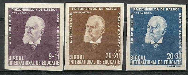 Znaczek Rumunia 1942 Mi 743-745B Czyste **
