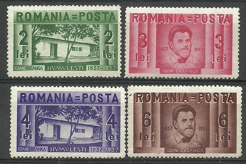 Znaczek Rumunia 1937 Mi 524-527 Czyste **