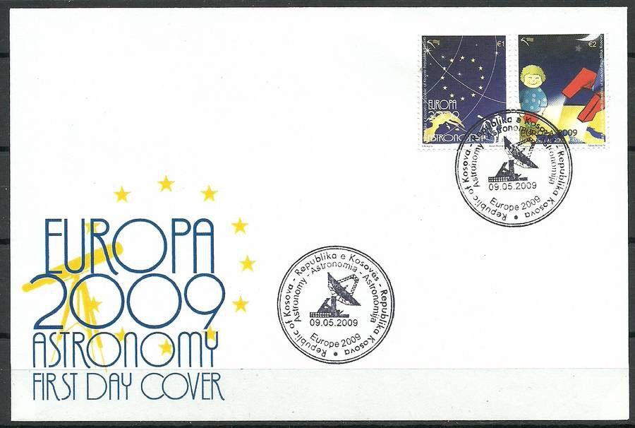 Znaczek Kosowo 2009 Mi 132-133 FDC