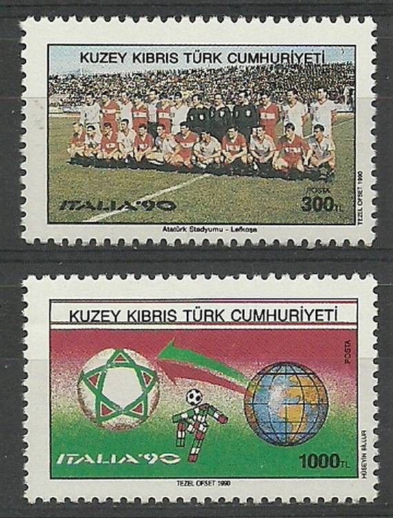 Znaczek Cypr Północny 1990 Mi 279-280 Czyste **