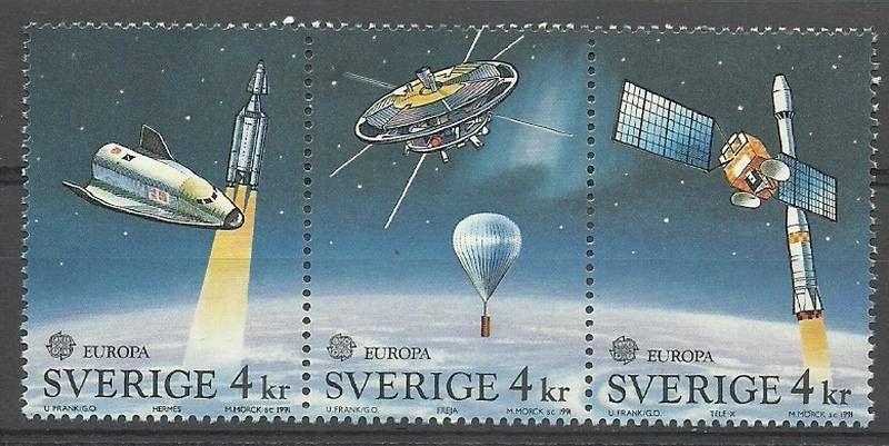 Znaczek Szwecja 1991 Mi 1663-1665 Czyste **