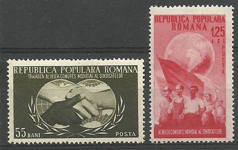 Znaczek Rumunia 1953 Mi 1456-1457 Czyste **