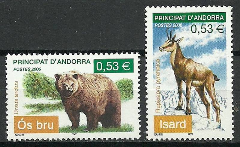 Znaczek Andora Francuska 2006 Mi 641-642 Czyste **