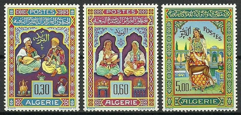 Znaczek Algieria 1965 Mi 441-443 Czyste **