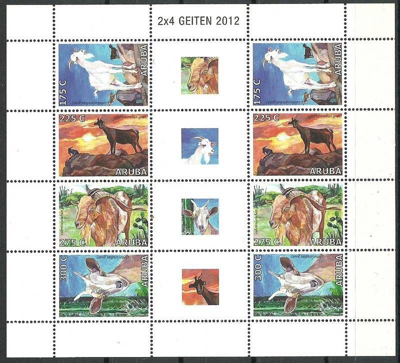 Znaczek Aruba 2012 Mi ark 641-644 Czyste **