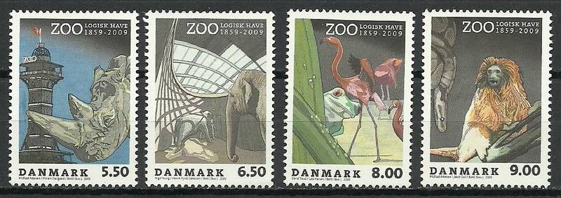 Znaczek Dania 2009 Mi 1530-1533 Czyste **
