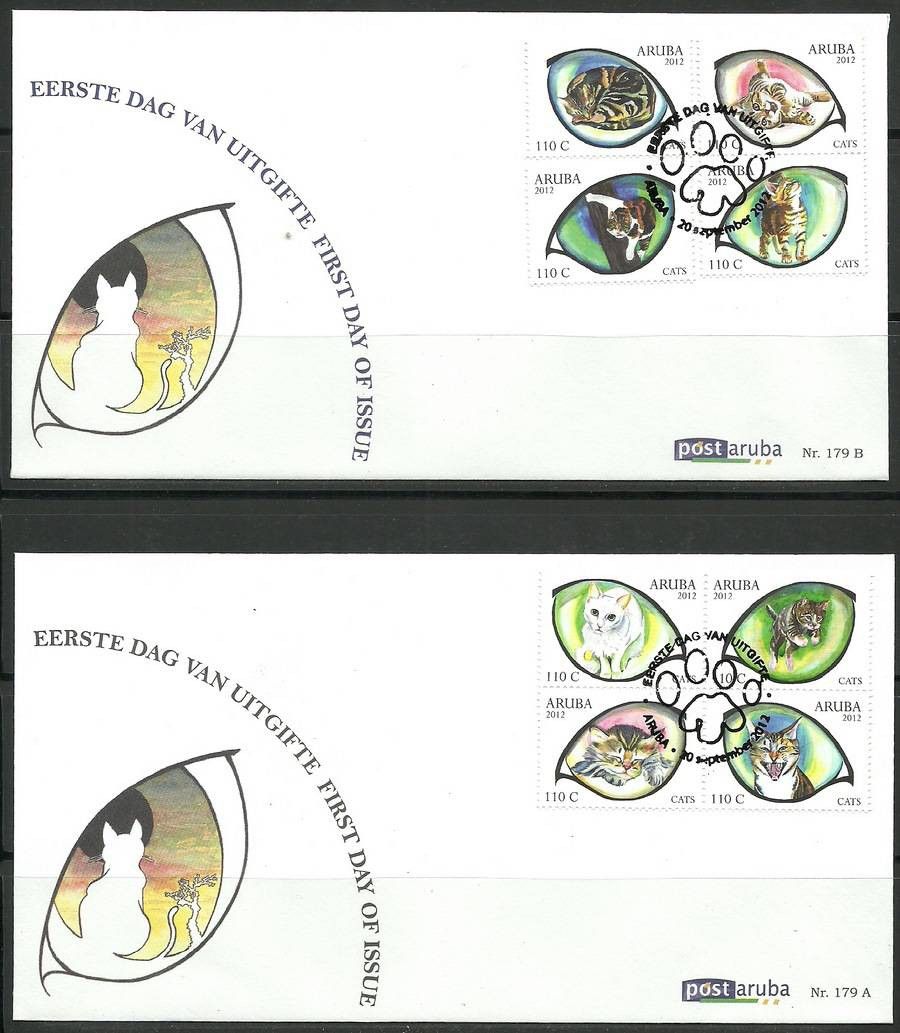 Znaczek Aruba 2012 Mi 673-680 FDC