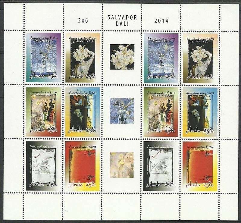 Znaczek Aruba 2014 Mi ark 785-790 Czyste **