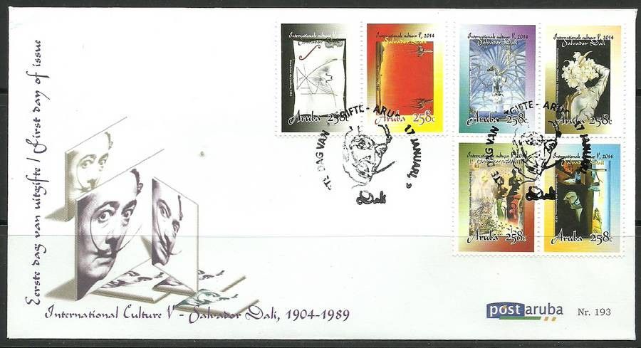Znaczek Aruba 2014 Mi 785-790 FDC