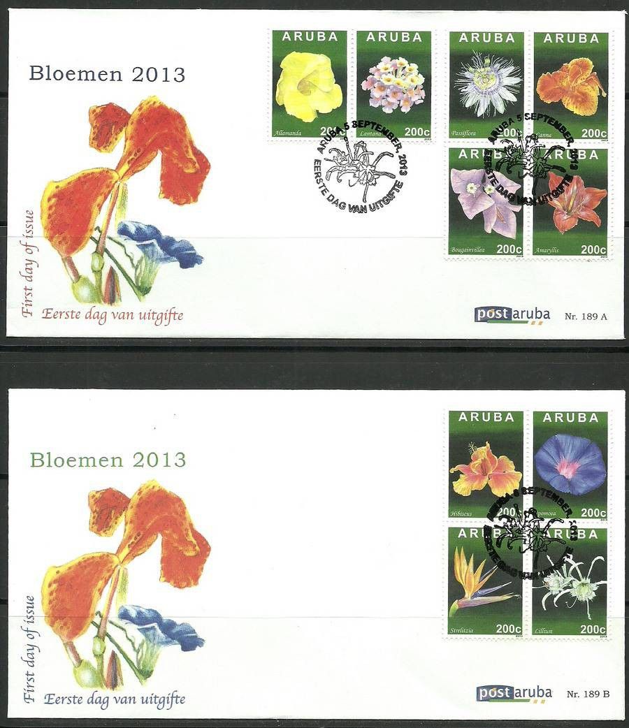 Znaczek Aruba 2013 Mi 751-760 FDC