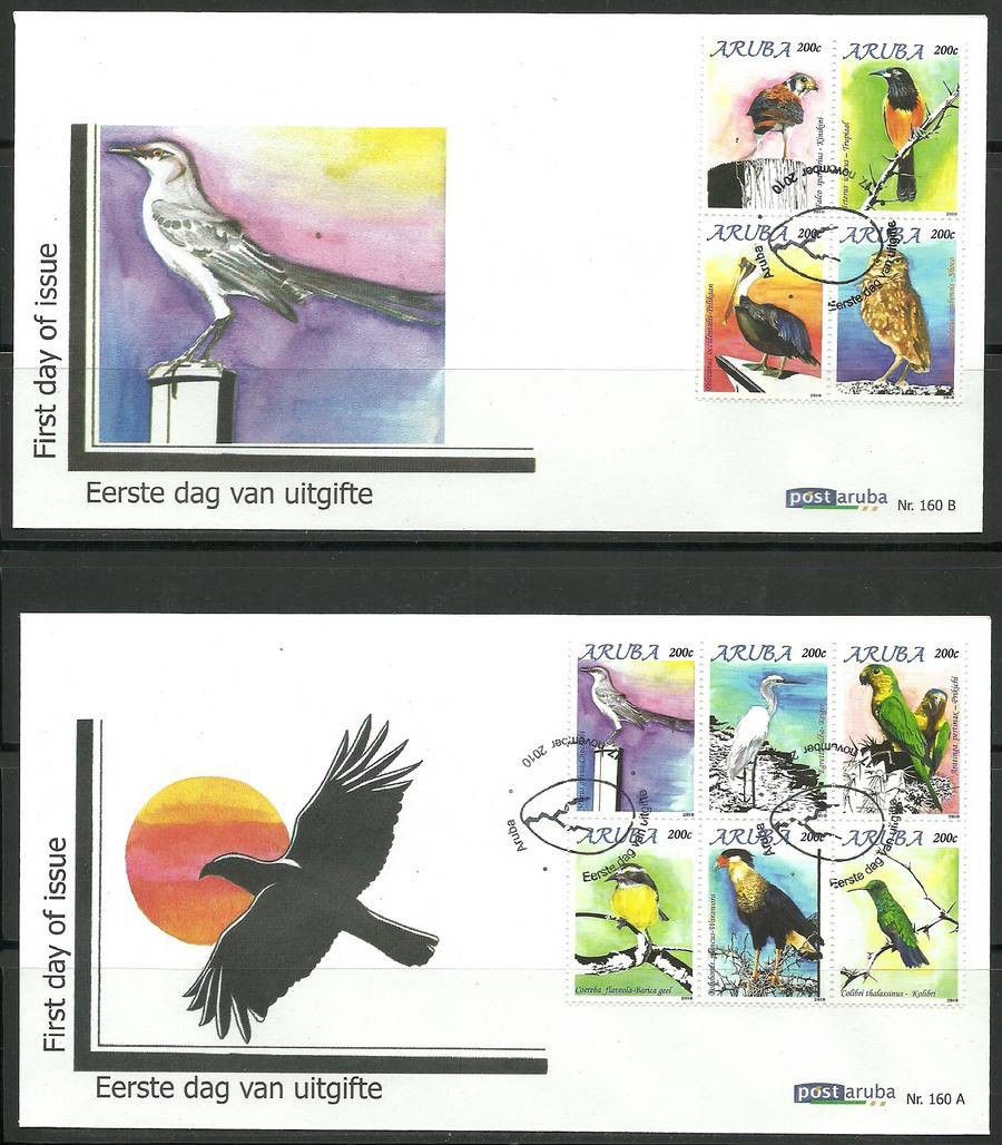 Znaczek Aruba 2010 Mi 517-526 FDC
