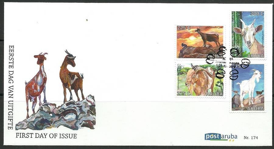 Znaczek Aruba 2012 Mi 641-644 FDC