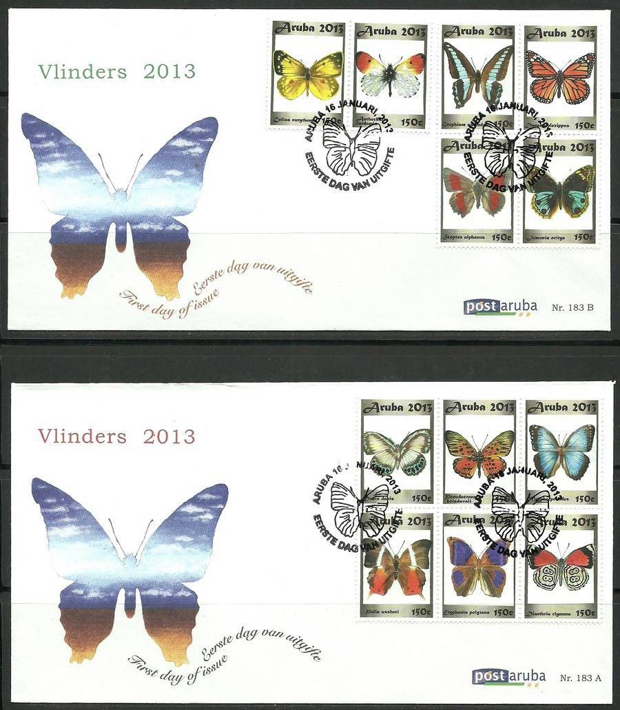 Znaczek Aruba 2013 Mi 707-718 FDC