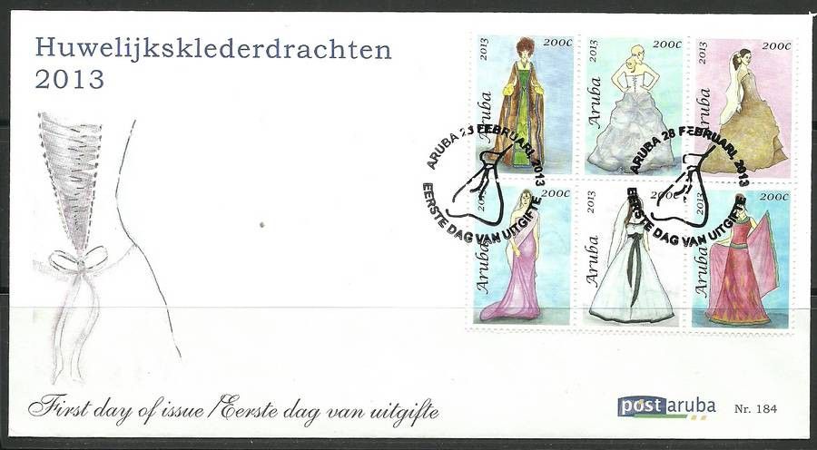 Znaczek Aruba 2013 Mi 719-724 FDC