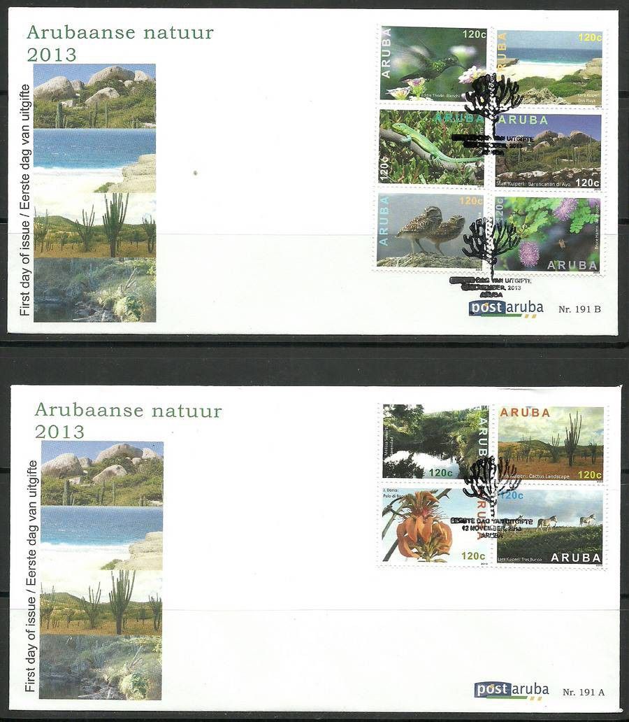 Znaczek Aruba 2013 Mi 767-776 FDC