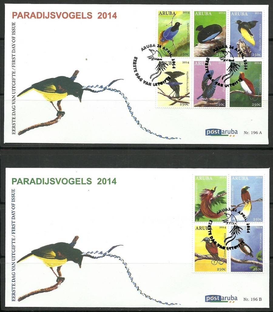 Znaczek Aruba 2014 Mi 801-810 FDC