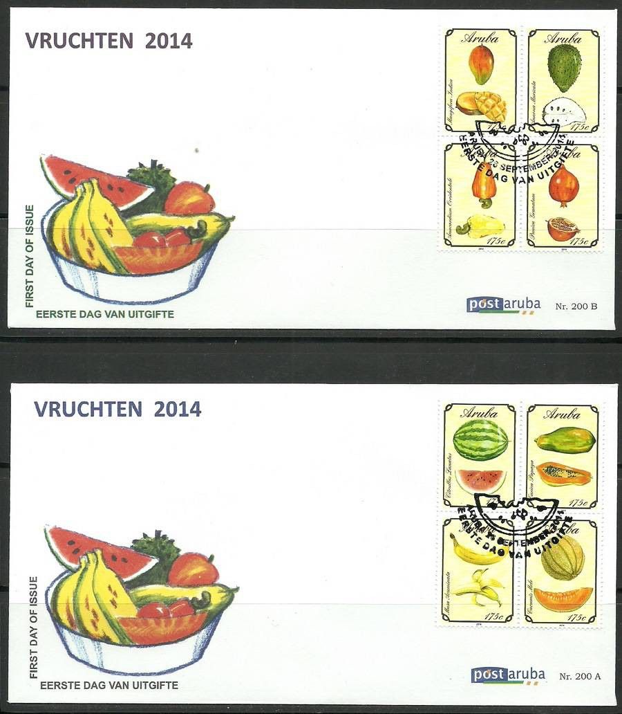 Znaczek Aruba 2014 Mi 833-840 FDC