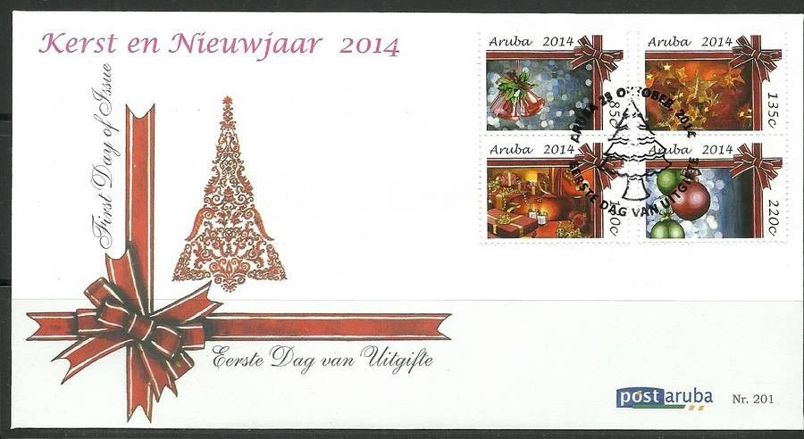 Znaczek Aruba 2014 Mi 841-844 FDC
