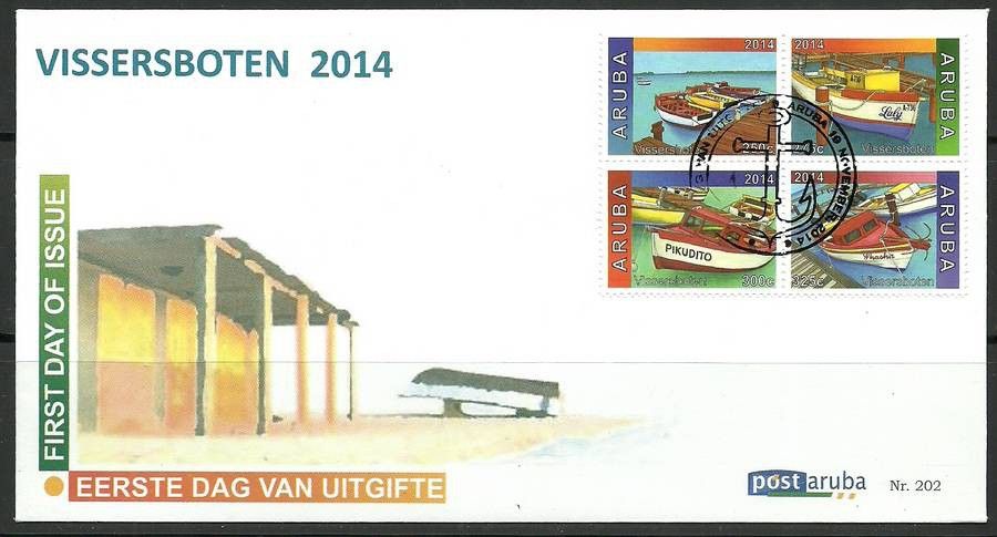 Znaczek Aruba 2014 Mi 845-848 FDC