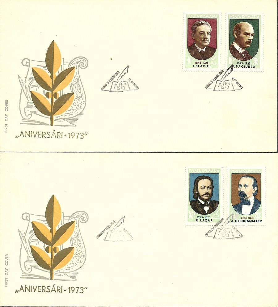 Znaczek Rumunia 1973 Mi 3116-3119 FDC