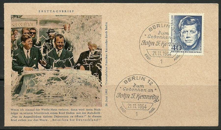 Znaczek Berlin Niemcy 1964 Mi 241 FDC