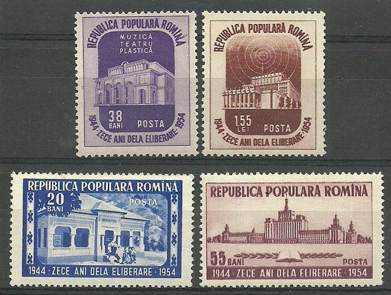 Znaczek Rumunia 1954 Mi 1484-1487 Czyste **