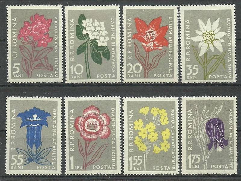 Znaczek Rumunia 1957 Mi 1647-1654 Czyste **