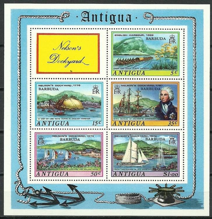 Znaczek Antigua i Barbuda 1975 Mi bl 18 Czyste **