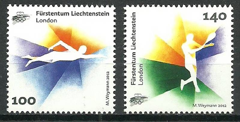 Znaczek Liechtenstein 2012 Mi 1629-1630 Czyste **