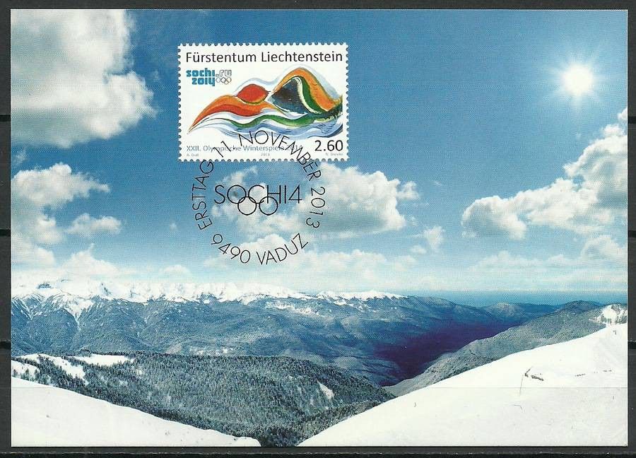 Znaczek Liechtenstein 2013 Mi 1699 Karta Max