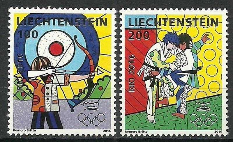 Znaczek Liechtenstein 2016 Mi 1818-1819 Czyste **