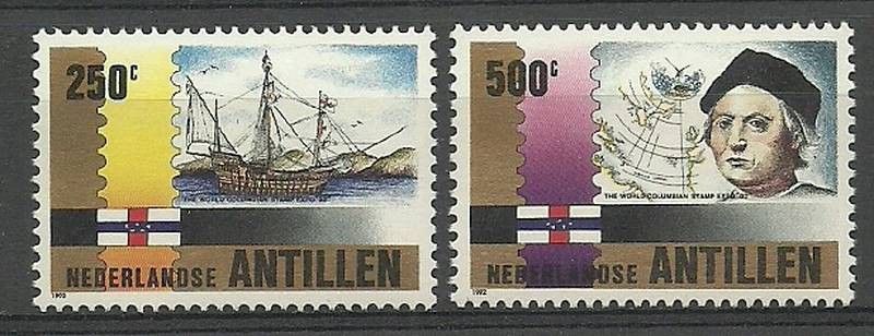 Znaczek Antyle Holenderskie 1992 Mi 750-751 Czyste **