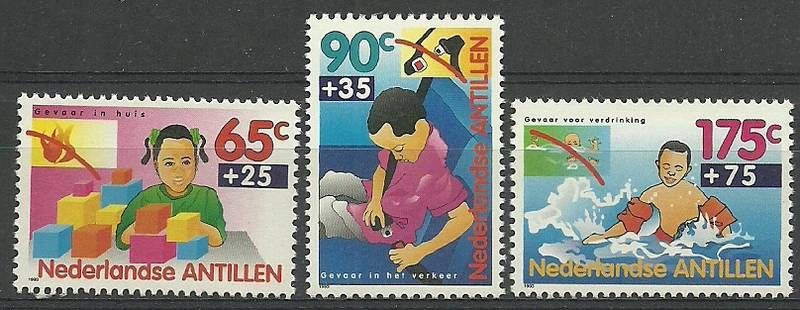 Znaczek Antyle Holenderskie 1993 Mi 785-787 Czyste **