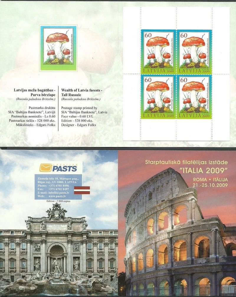 Znaczek Łotwa 2009 Mi mh 768 Czyste **