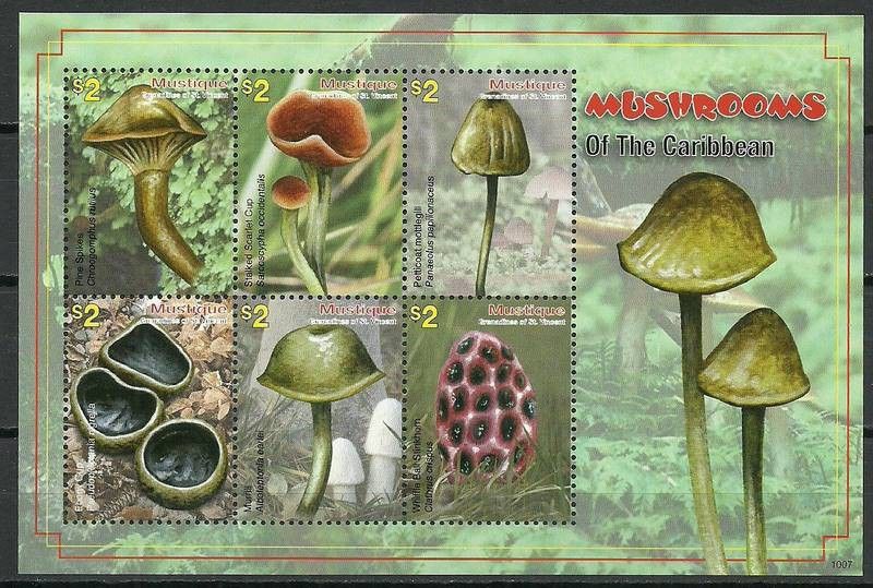 Znaczek St. Vincent i Grenadyny / Mustique 2010 Mi ark 120-125 Czyste **