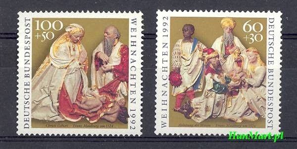 Znaczek Niemcy 1992 Mi 1639-1640 Czyste **