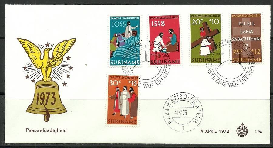 Znaczek Surinam 1973 Mi 646-650 FDC