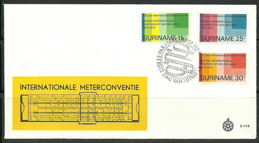 Surinam 1975 Mi 695-697 FDC