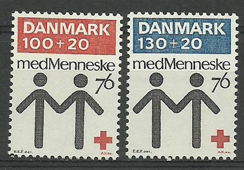 Znaczek Dania 1976 Mi 615-616 Czyste **