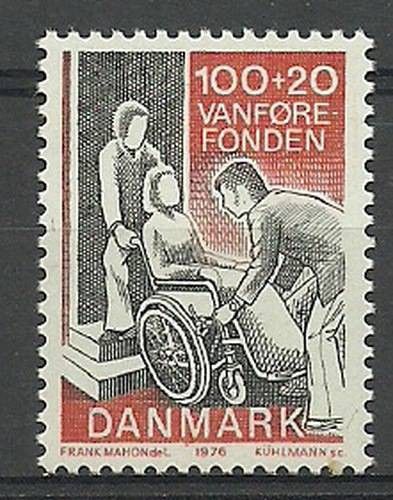 Znaczek Dania 1976 Mi 627 Czyste **